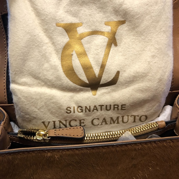 Vince Camuto Jenna Cowhide/Snakeskin Handbag - Picture 7 of 8